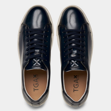 Load image into Gallery viewer, Ahler TGA xLAB Calf Leather Sneakers Navy
